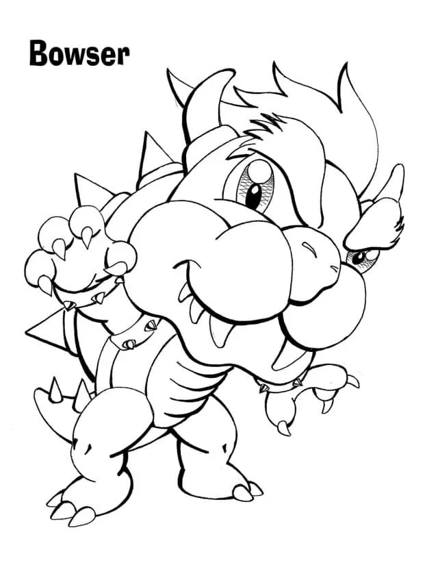 Bowser Para Colorear 43
