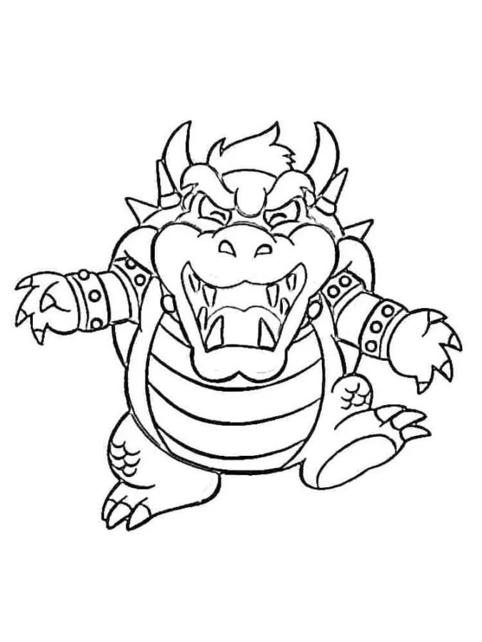 Bowser Para Colorear 46