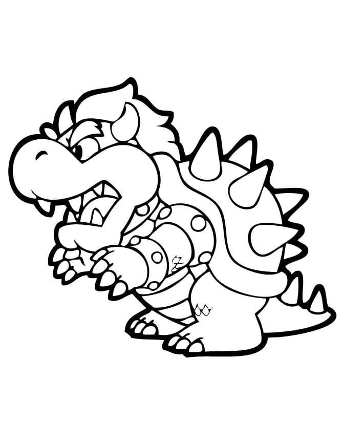 Bowser Para Colorear 48
