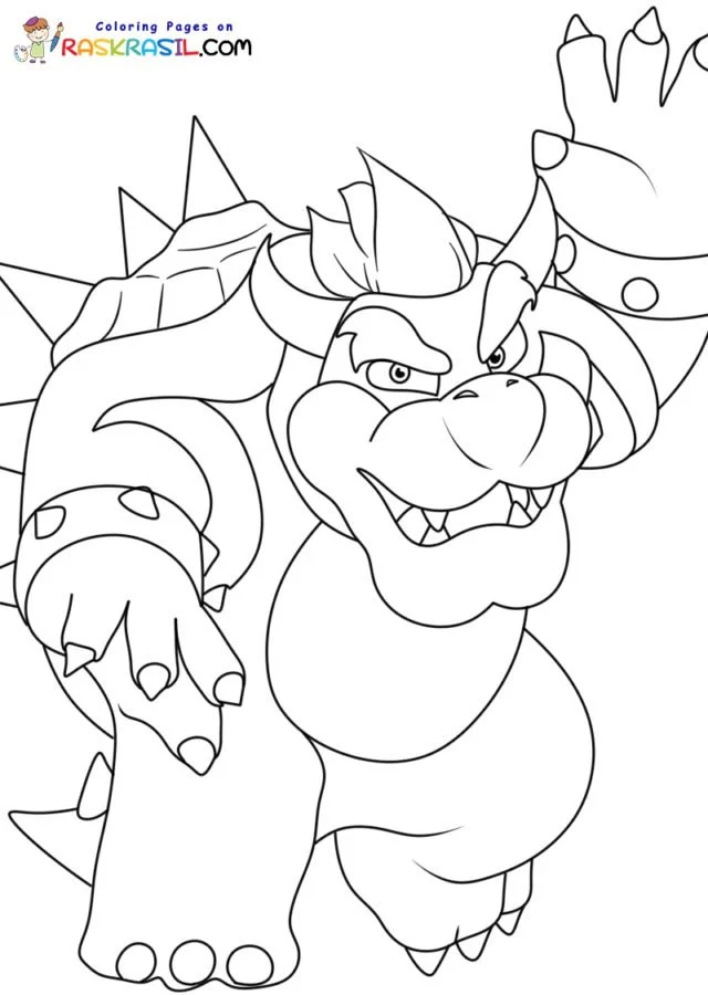 Bowser Para Colorear 5