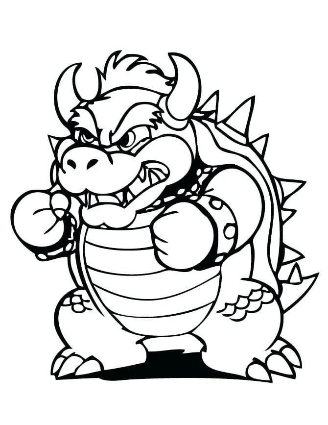 Desenhos de Bowser Para Colorir