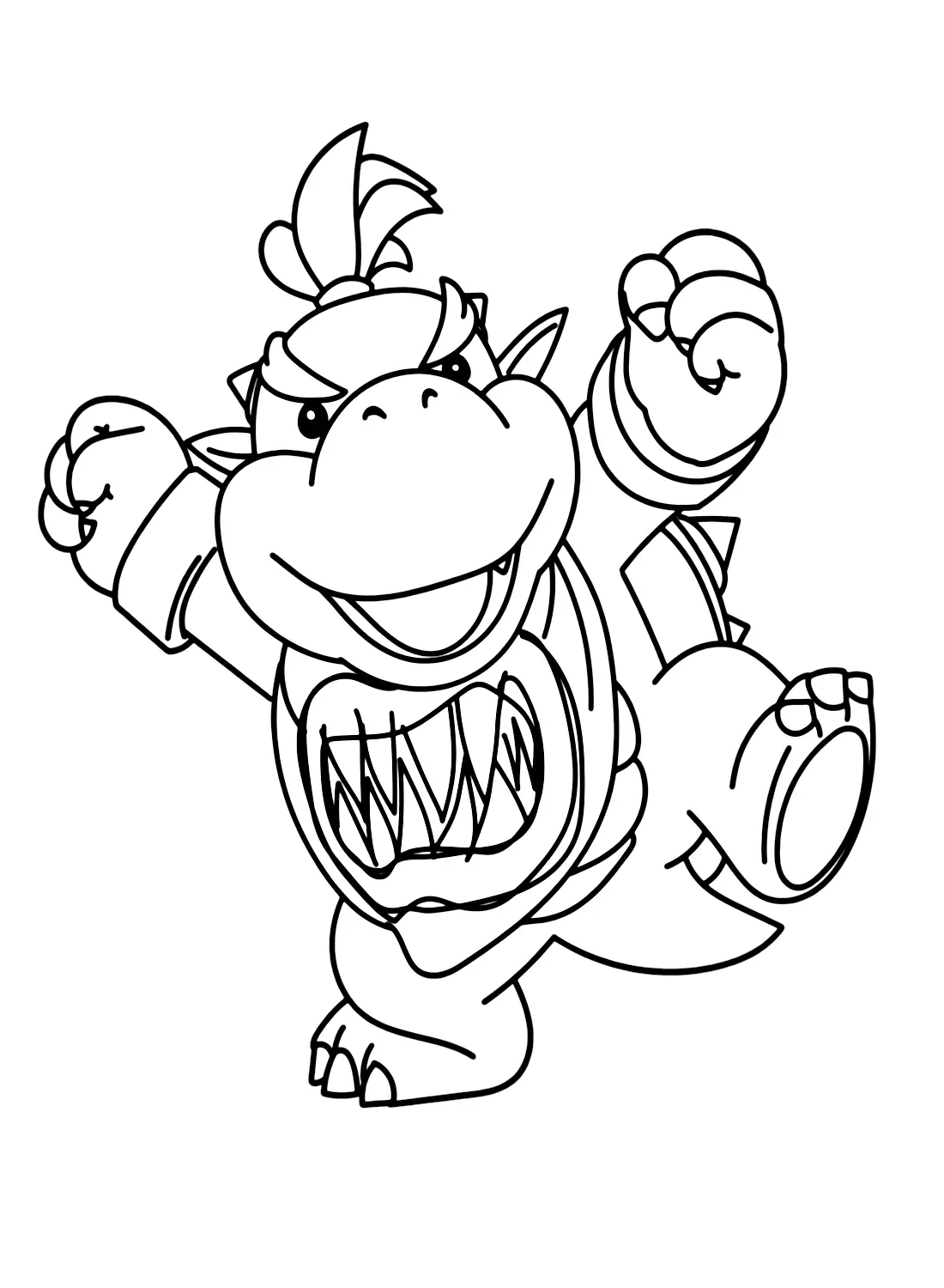 Bowser Jr Para Colorear 10