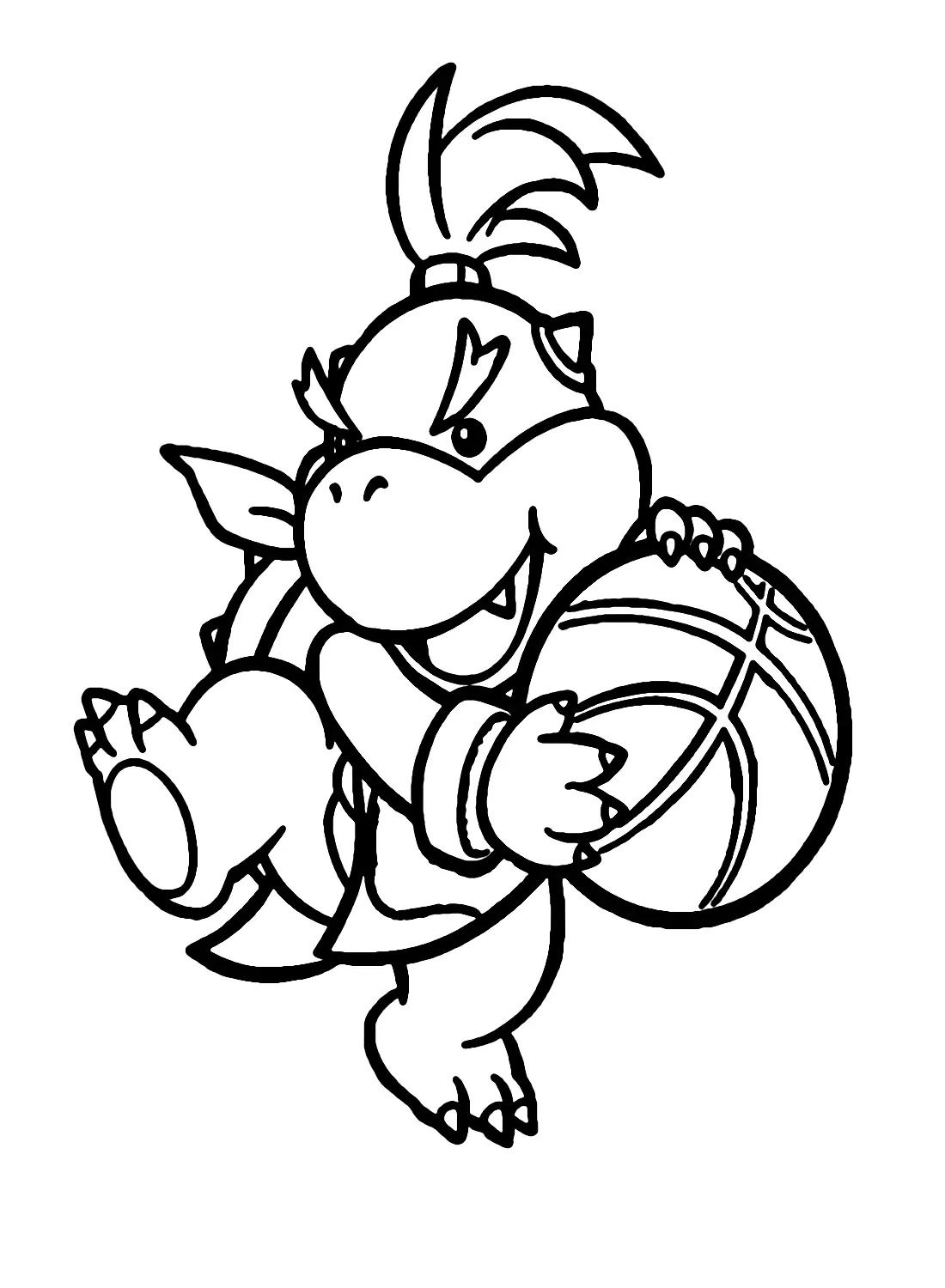 Bowser Jr Para Colorear 14