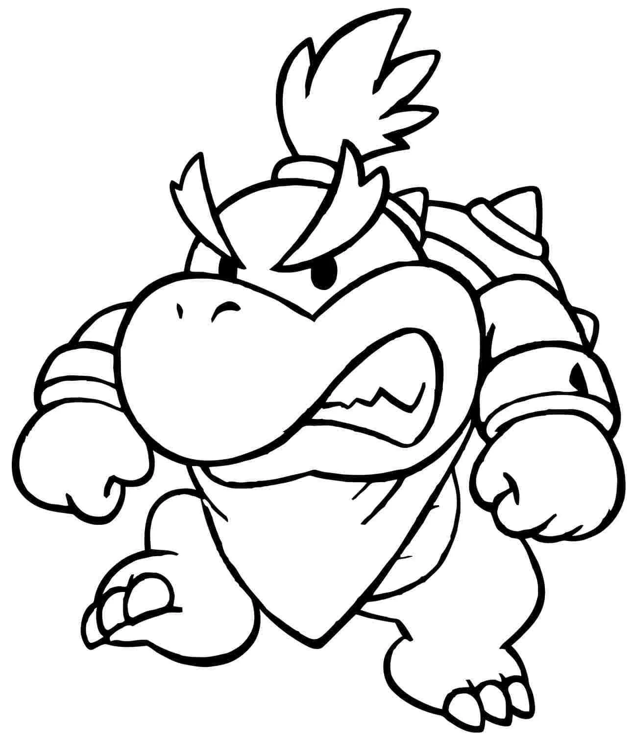 Bowser Jr Para Colorear 2
