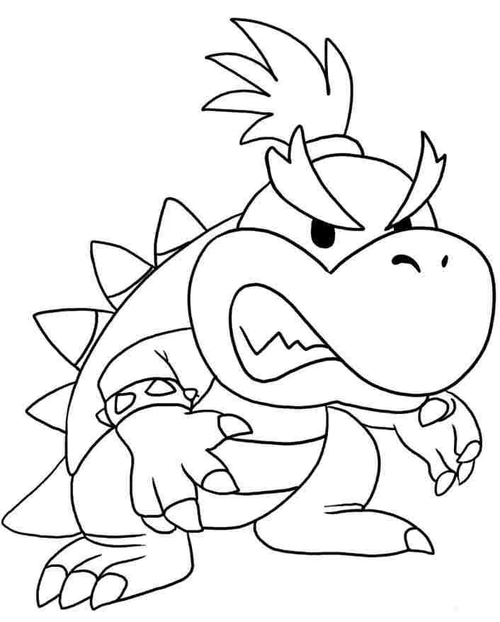 Bowser Jr Para Colorear 3