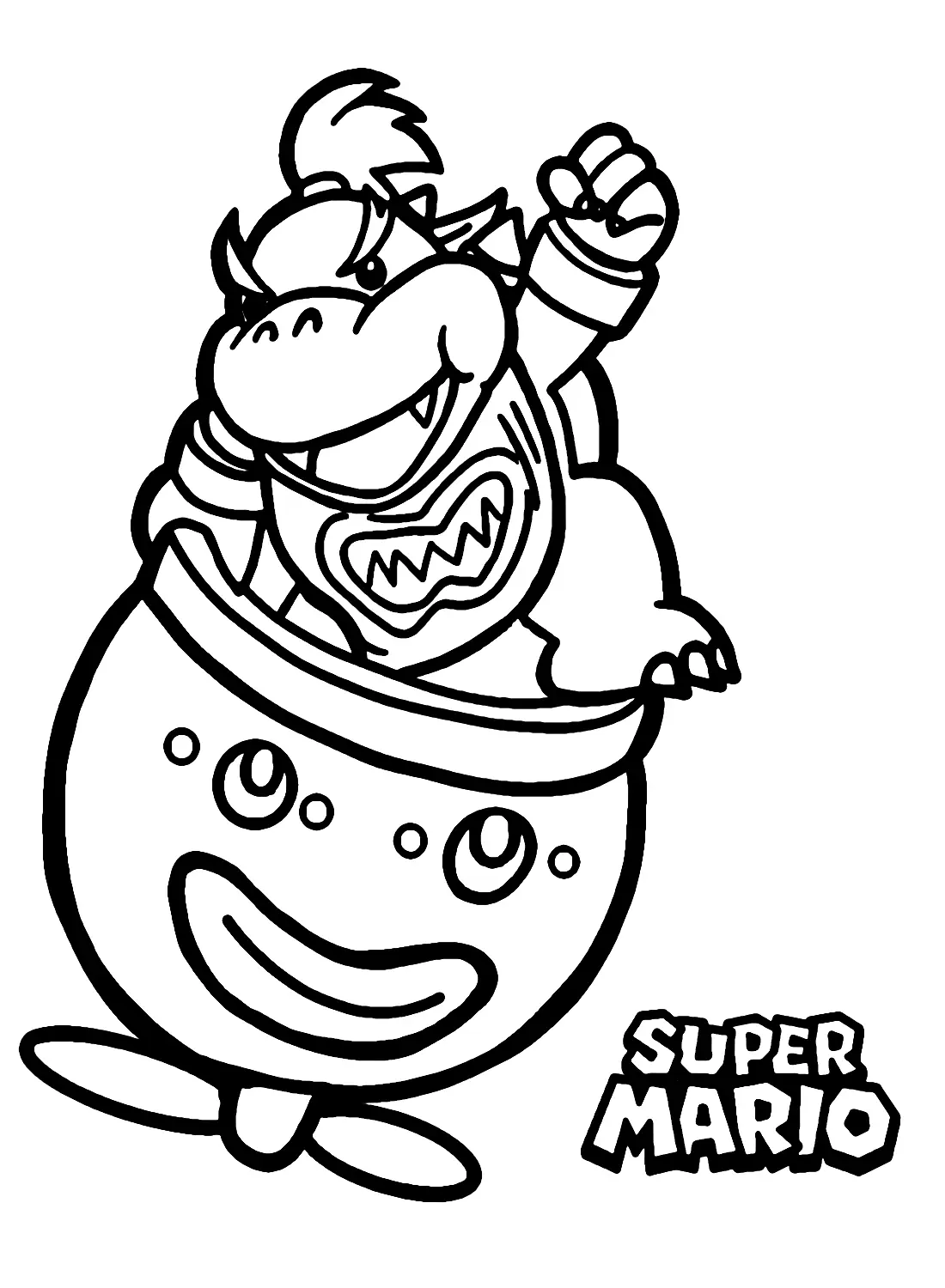 Bowser Jr Para Colorear 5