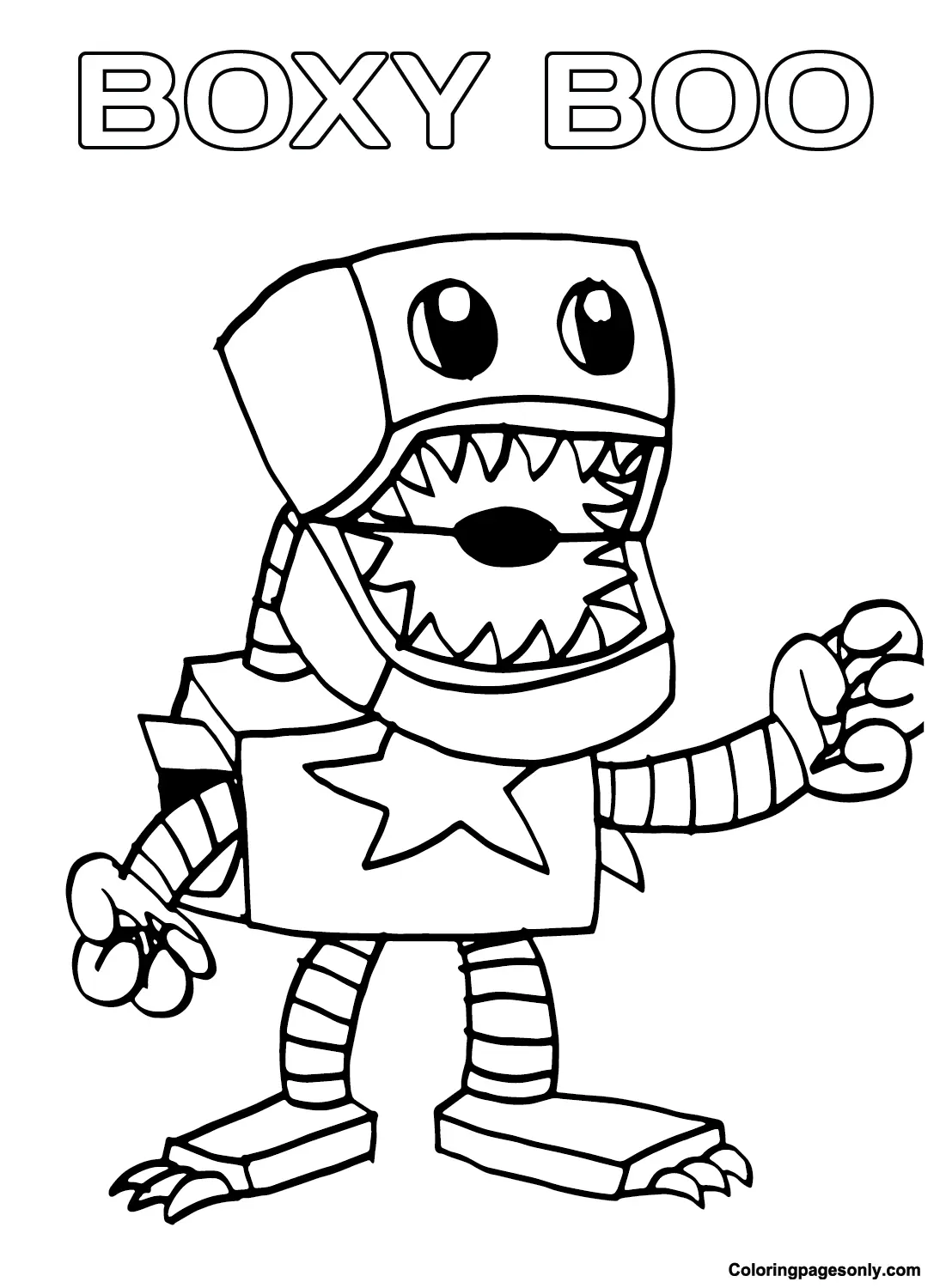 Desenhos de Boxy Boo Para Colorir 1