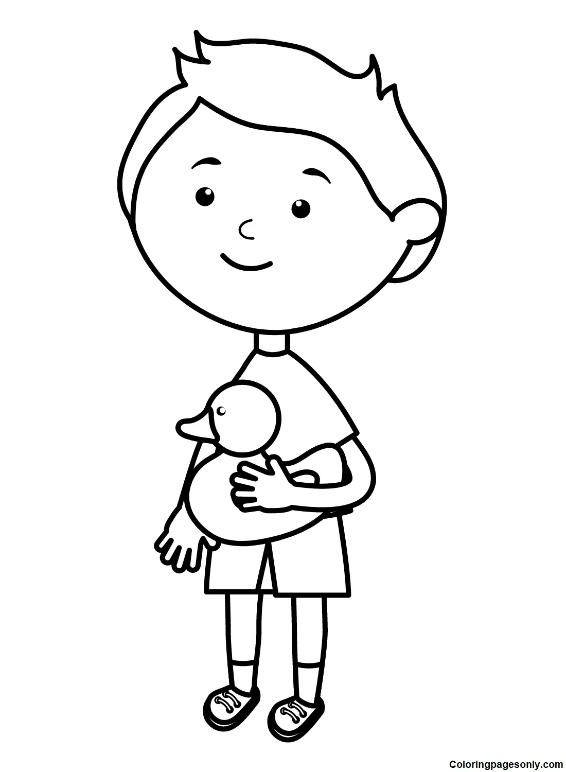 Boyish Coloring Pages 10
