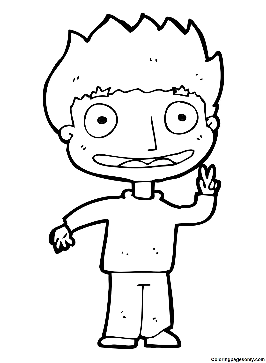 Boyish Coloring Pages 12