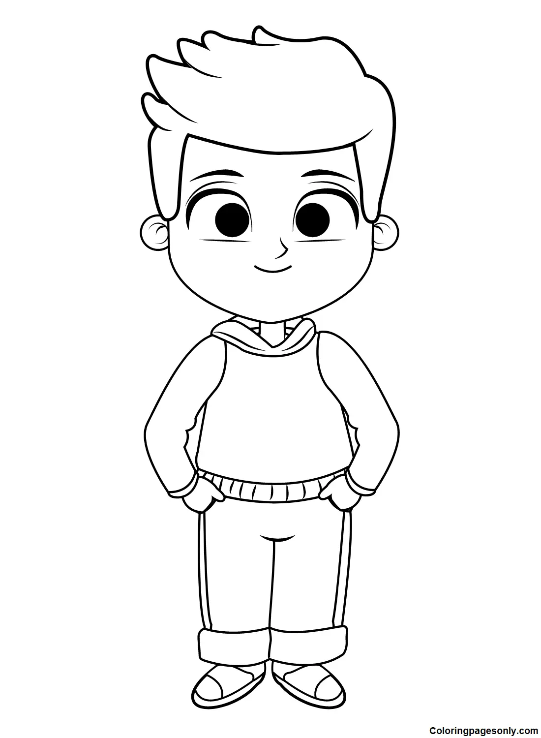 Boyish Coloring Pages 15