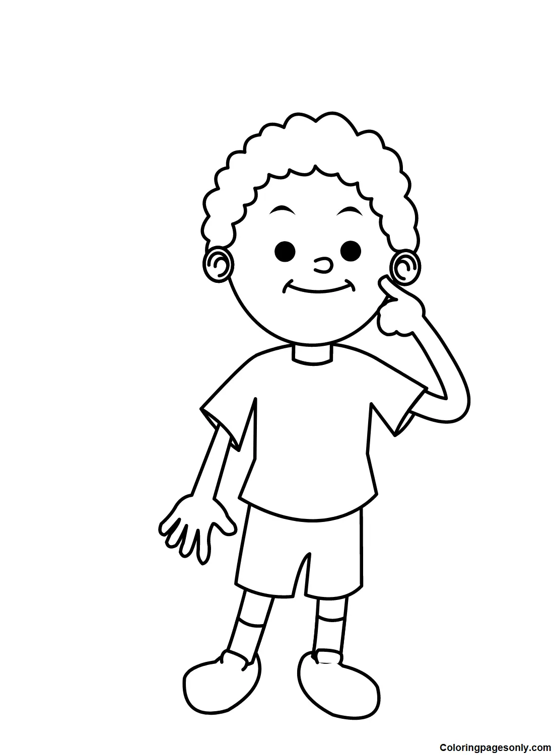 Boyish Coloring Pages 7
