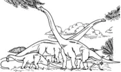 Brachiosaurus Coloring Pages 4