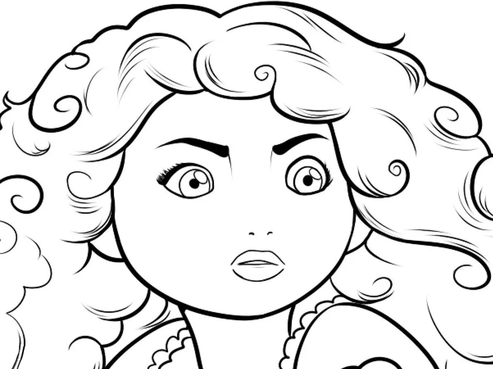 Brave Para Colorear 27