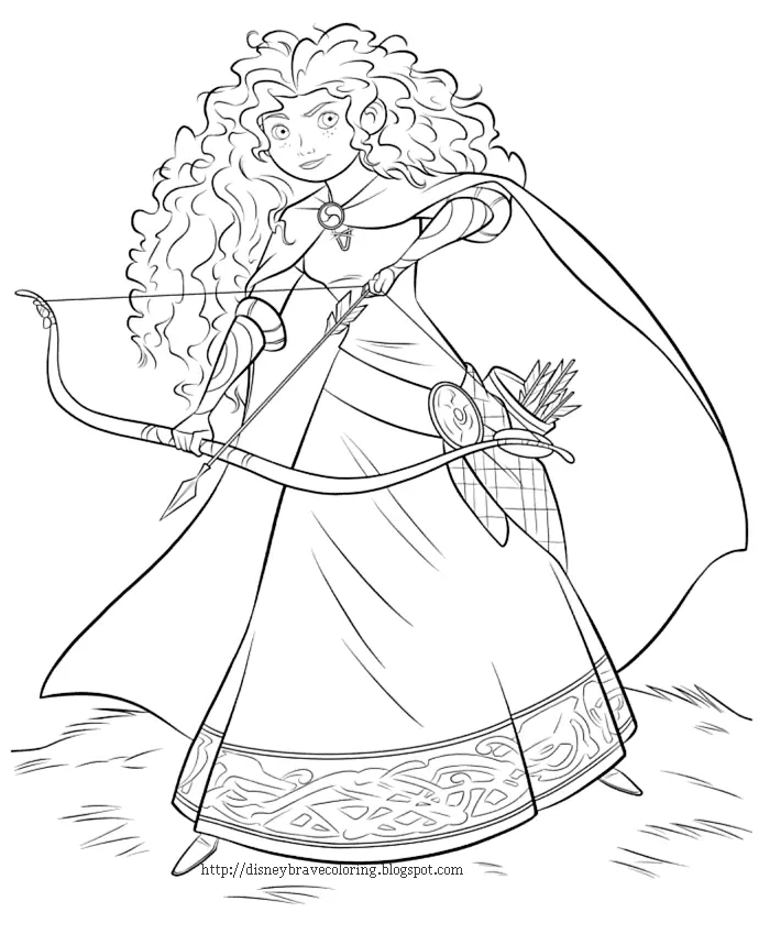 Brave Para Colorear 3