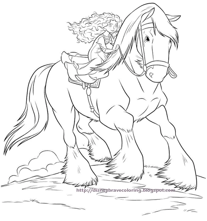 Brave Para Colorear 8