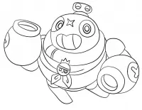 Desenhos de Brawl Stars Para Colorir 24
