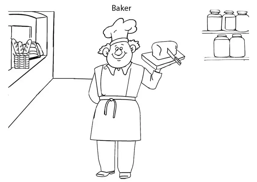 Bread Coloring Pages 6