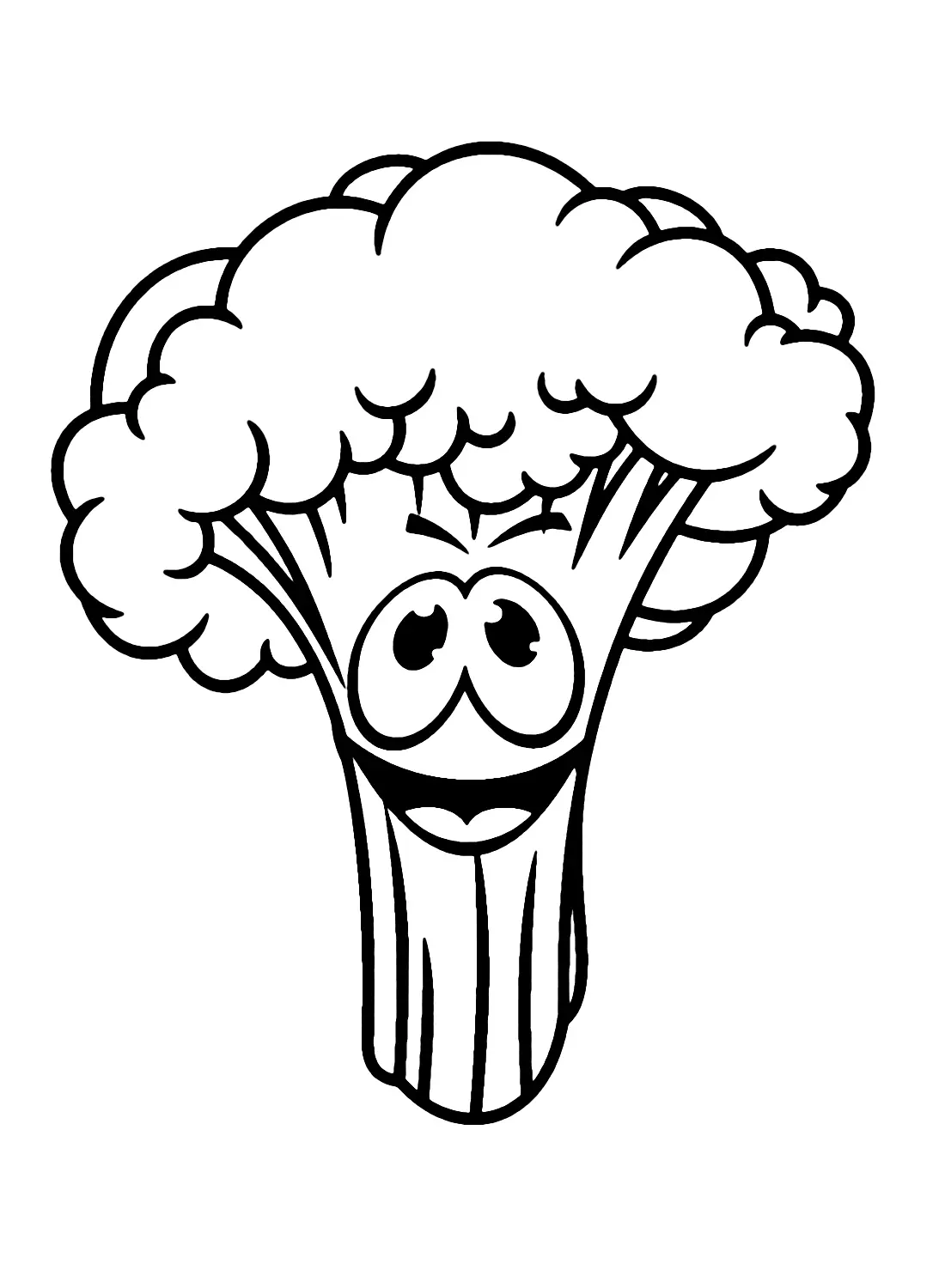 Broccoli Coloring Pages 4