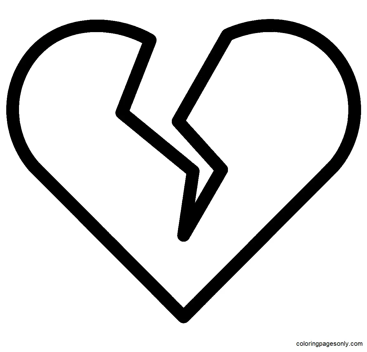 Broken Hearts Coloring Pages 18