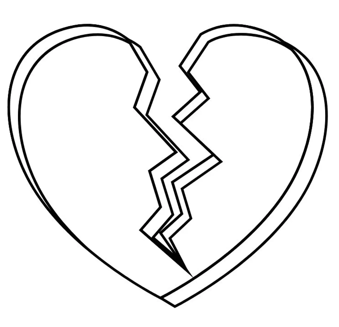 Broken Hearts Coloring Pages 20