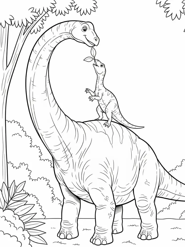 Brontosaurus Ausmalbilder 10