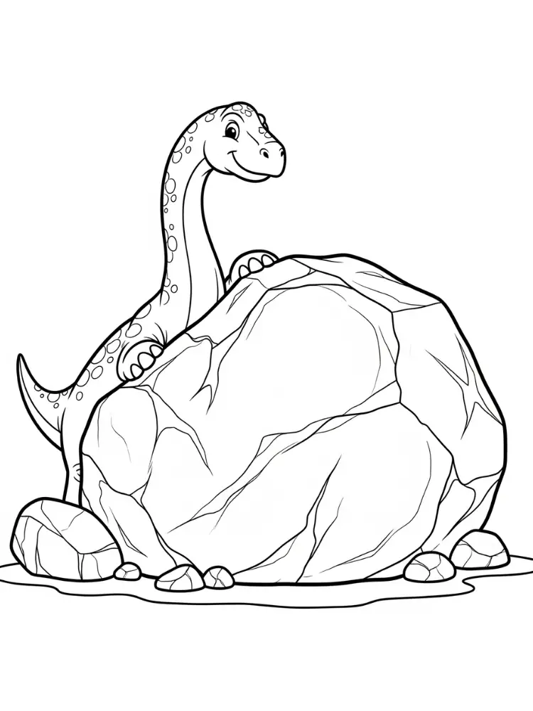 Brontosaurus Ausmalbilder 12