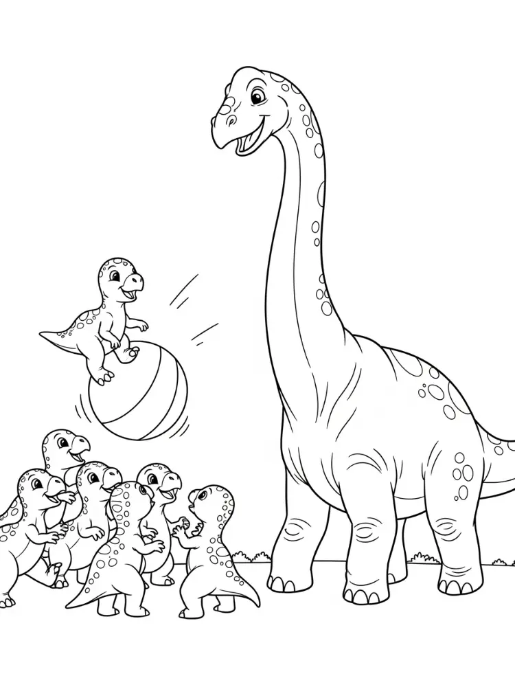 Brontosaurus Ausmalbilder 13