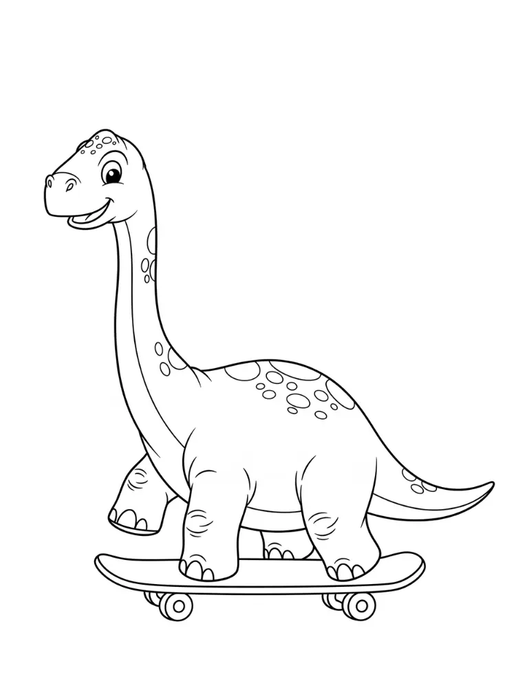 Brontosaurus Ausmalbilder 14