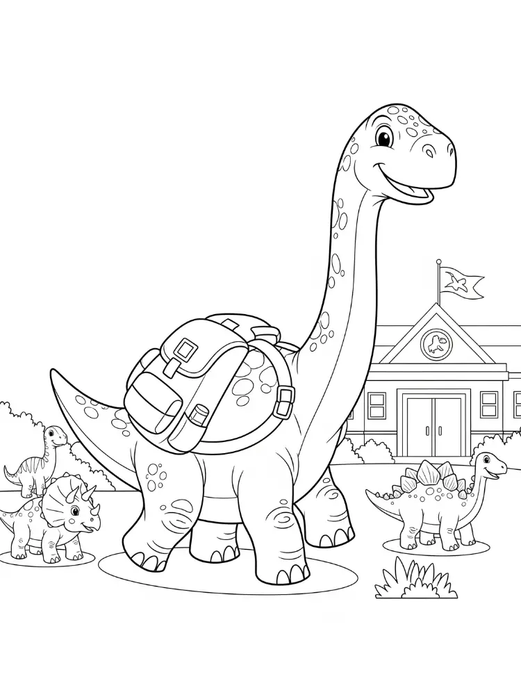 Brontosaurus Ausmalbilder 17