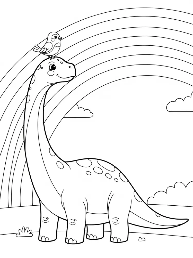 Brontosaurus Ausmalbilder 18