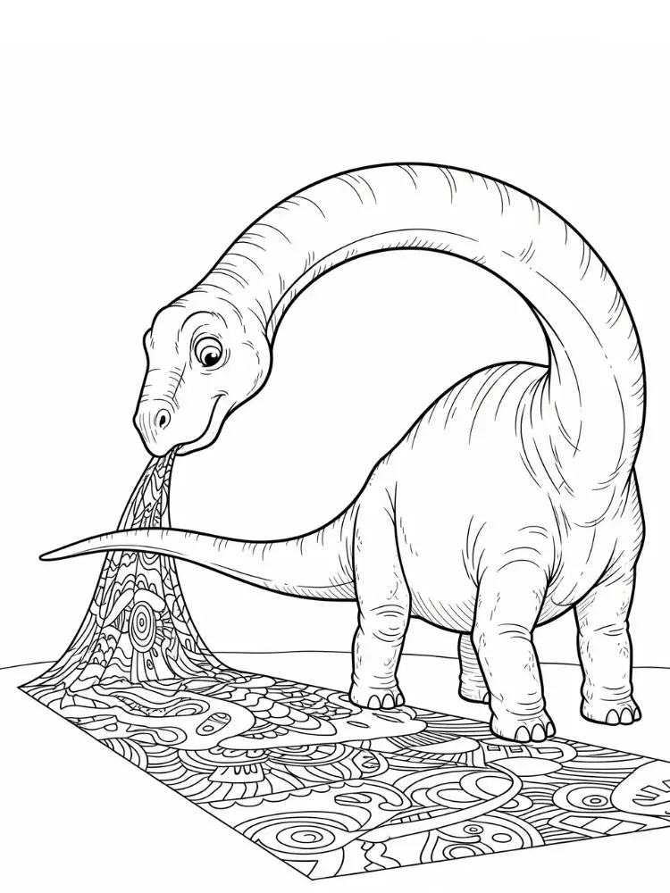 Brontosaurus Ausmalbilder 19