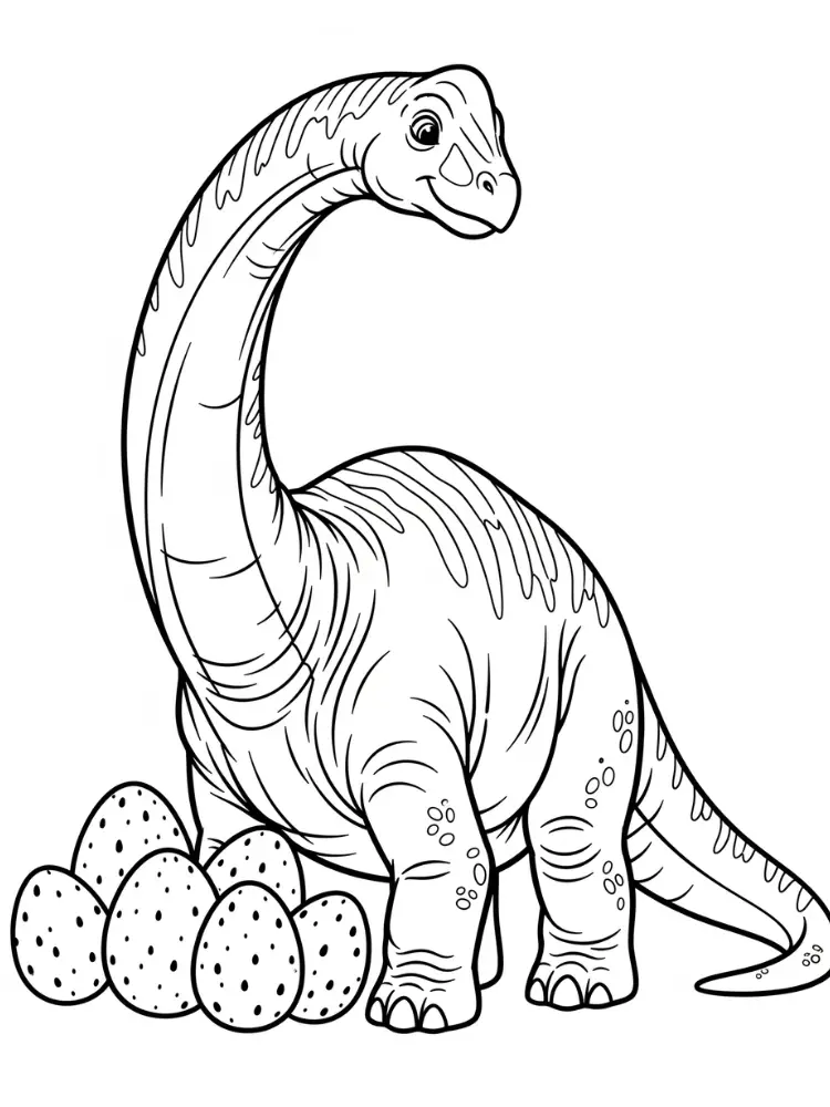 Brontosaurus Ausmalbilder 22