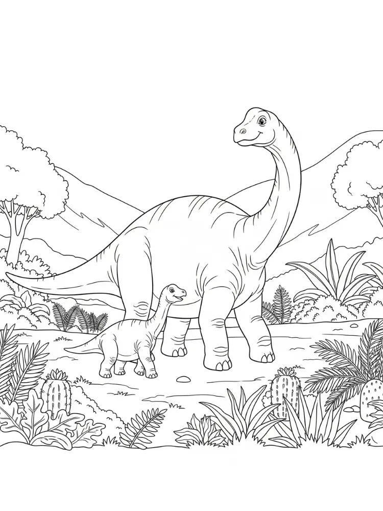 Brontosaurus Ausmalbilder 23