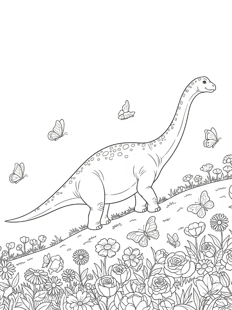 Brontosaurus Ausmalbilder 25