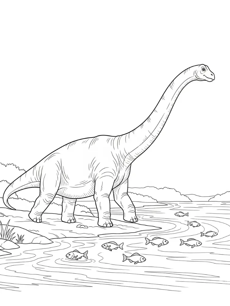 Brontosaurus Ausmalbilder 4