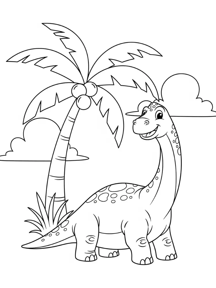 Brontosaurus Ausmalbilder 5