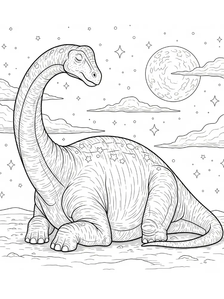 Brontosaurus Ausmalbilder 9