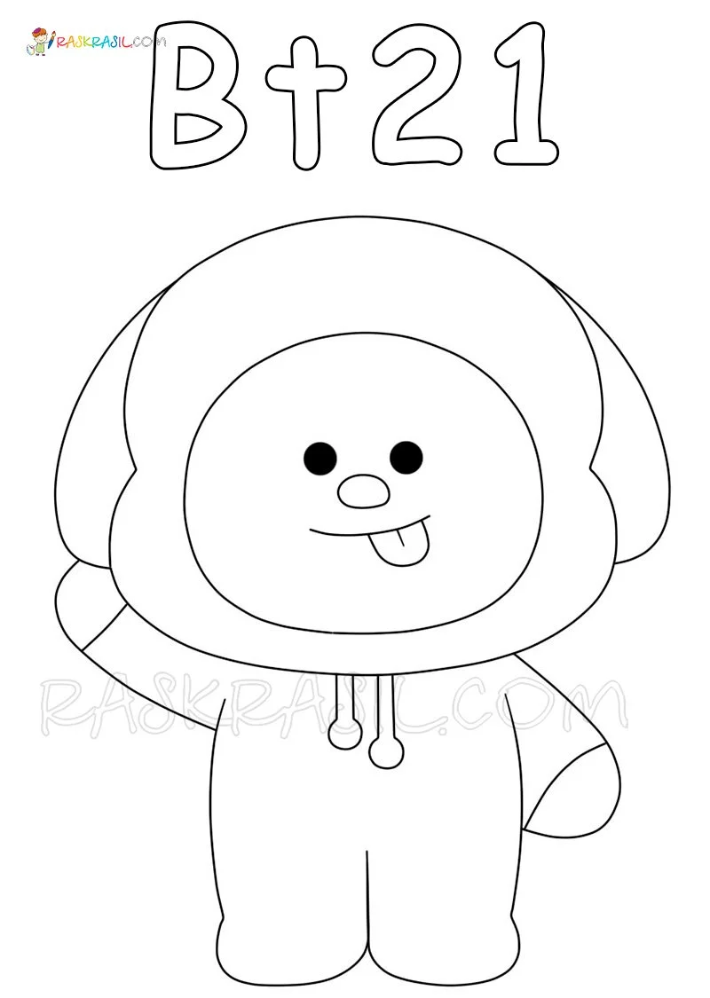 BT21 Coloring Pages 1