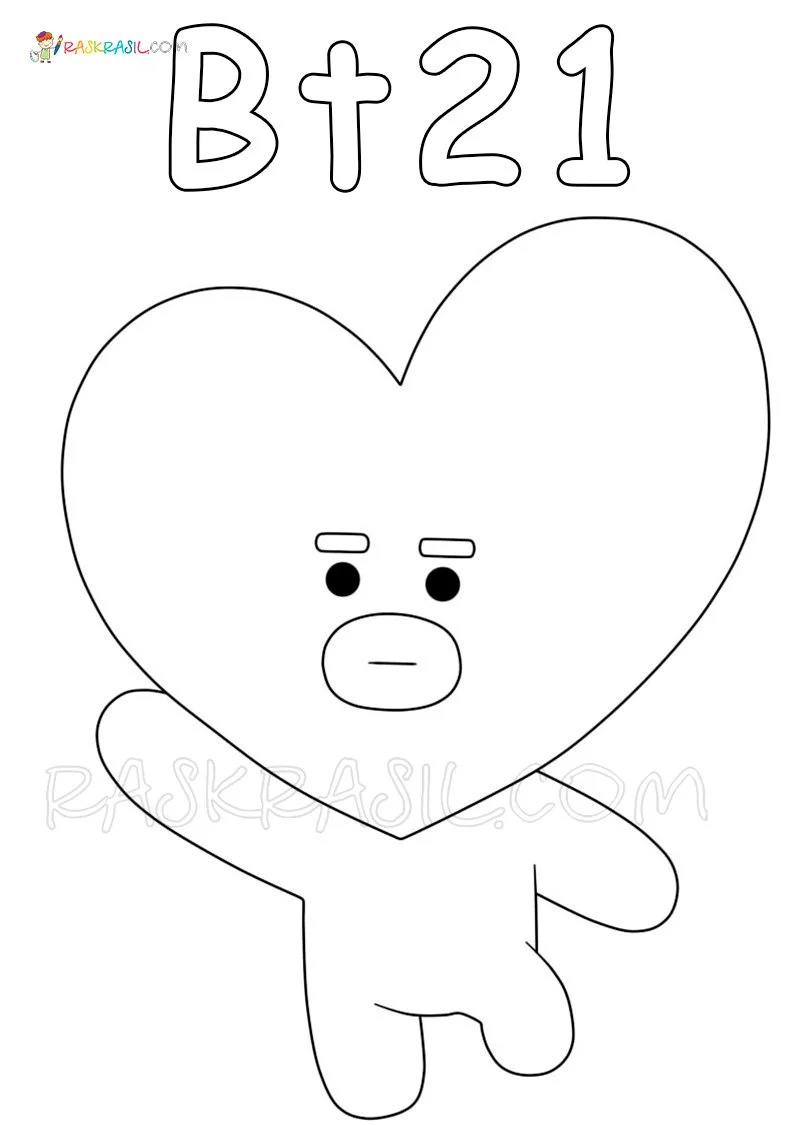 BT21 Coloring Pages 12