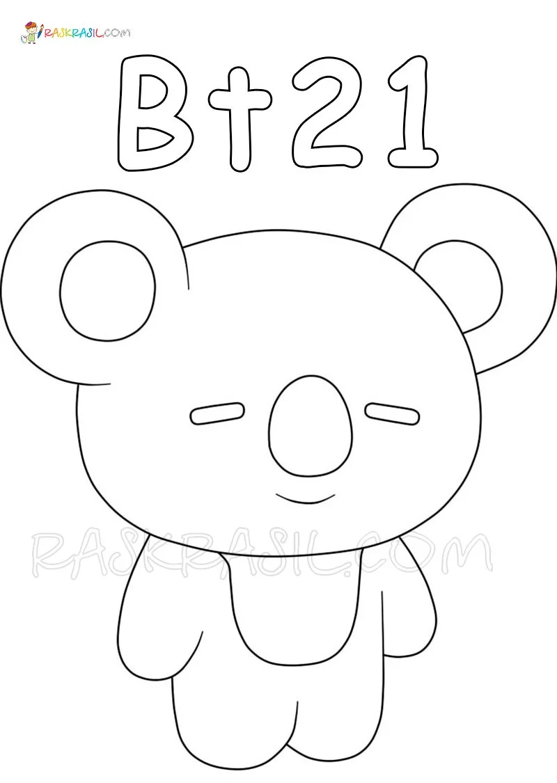 BT21 Coloring Pages 2