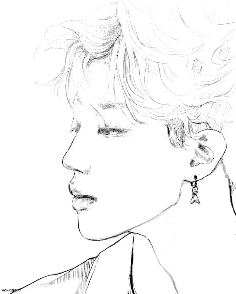 Desenhos de Bts Para Colorir 14