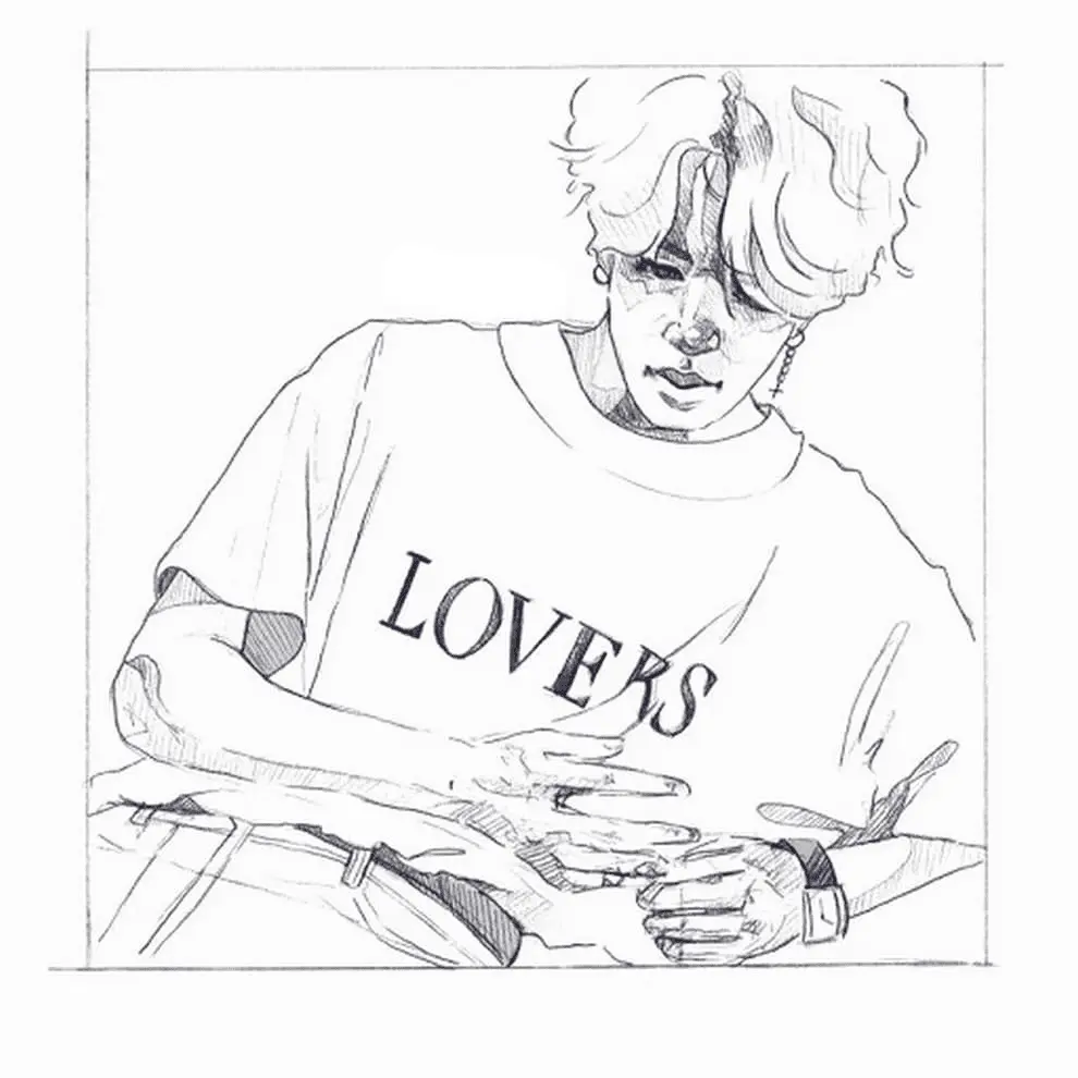 Desenhos de Bts Para Colorir 33