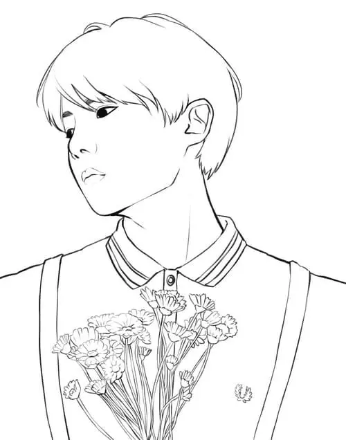 Desenhos de Bts Para Colorir 40