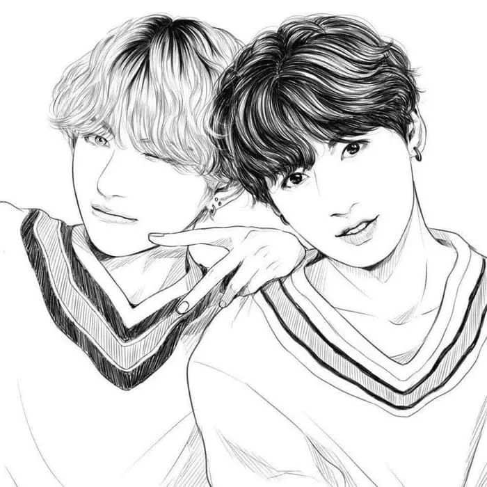 Desenhos de Bts Para Colorir 6