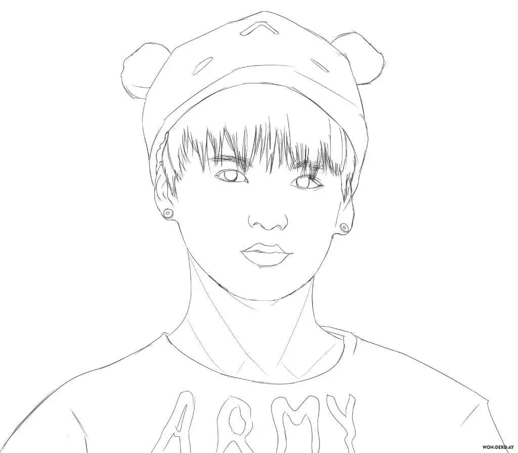 Desenhos de Bts Para Colorir 70