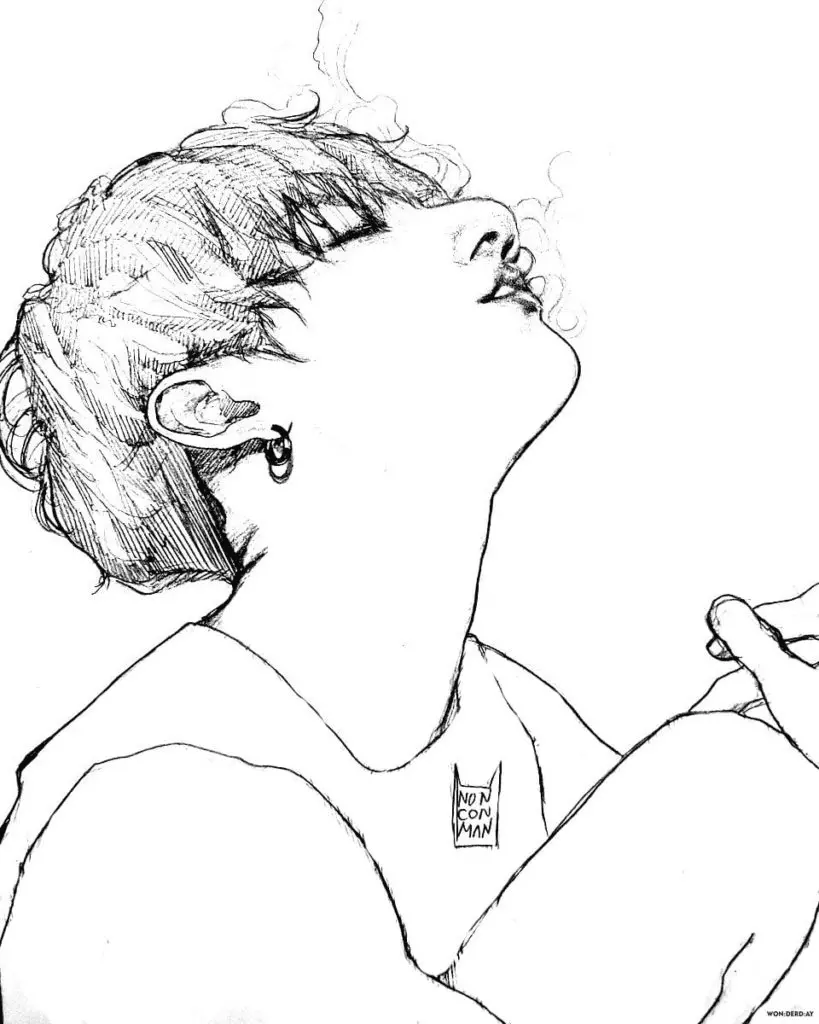 Desenhos de Bts Para Colorir 71