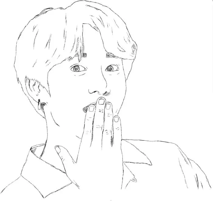 Desenhos de Bts Para Colorir 75