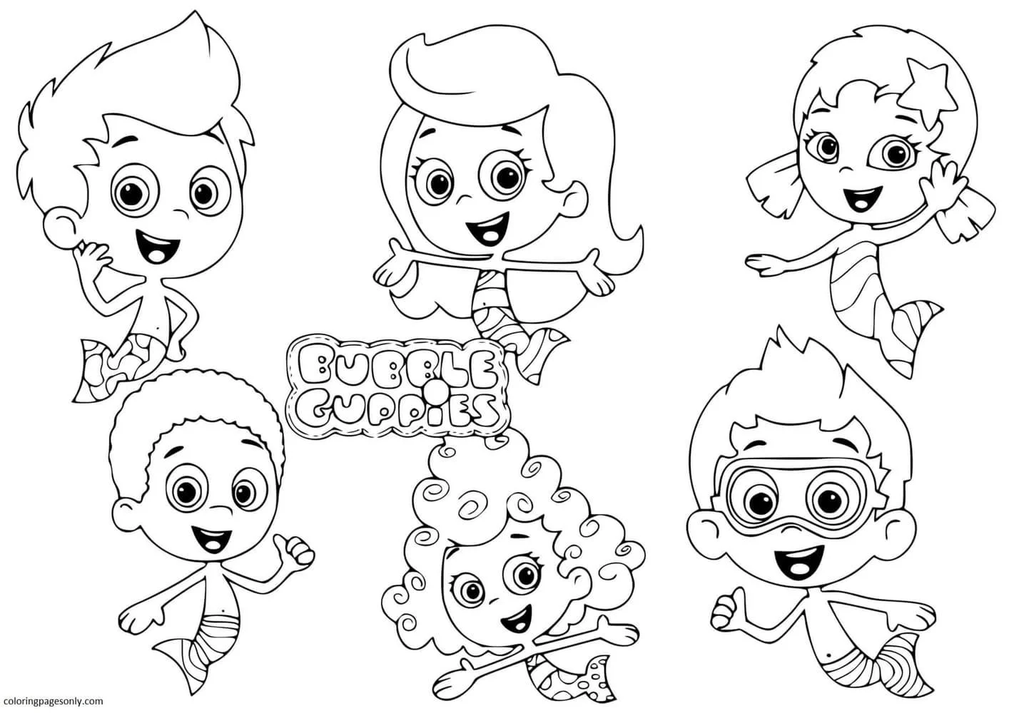 Bubble Guppies Ausmalbilder 13