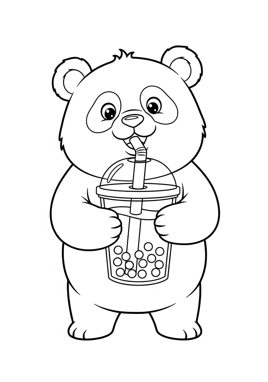 Bubble Tea Ausmalbilder 13