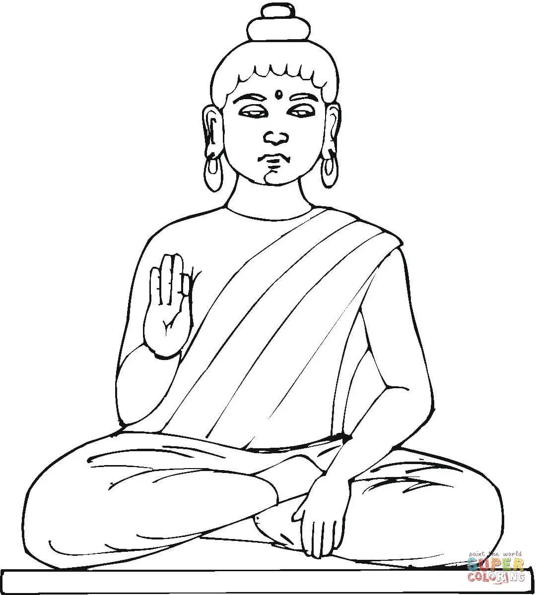 Buddhism coloring pages